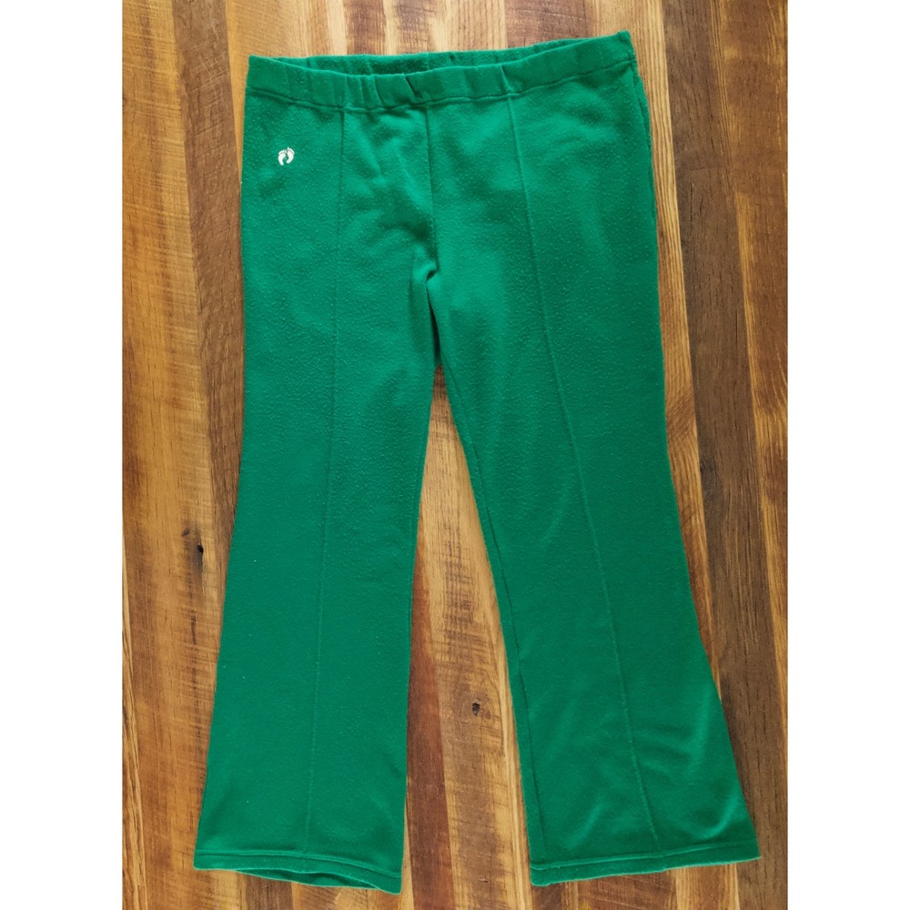 Vintage 70s/80s HANG TEN Made in Japan 100% Acrylic Green Track Pants Large
